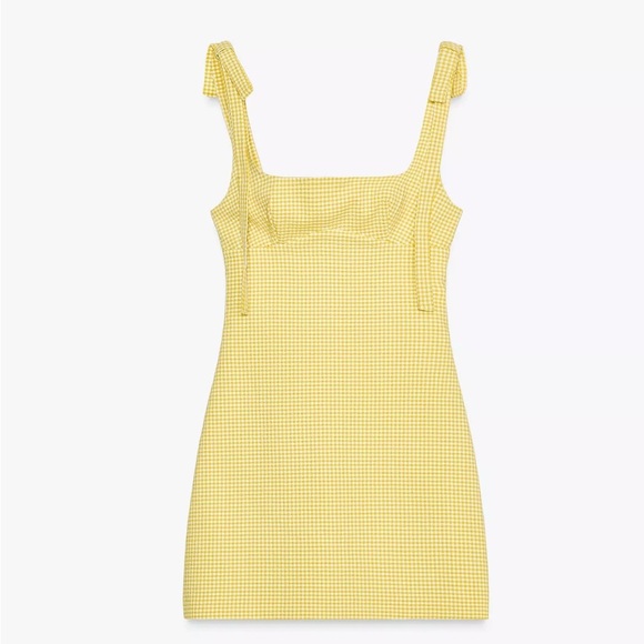 🔥🔥zara  Gingham Mini Dress - Picture 5 of 13